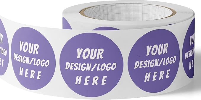 150 Custom Circle/Square BOPP Roll Labels- Personalized Stickers by SUNSHINESTICKERS