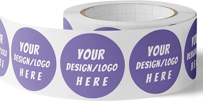 150 Custom Circle/Square BOPP Roll Labels- Personalized Stickers by SUNSHINESTICKERS