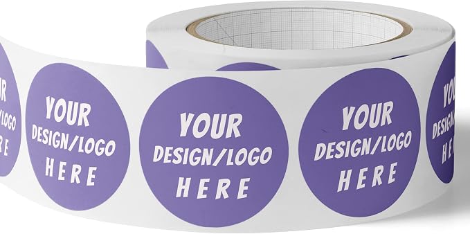150 Custom Circle/Square BOPP Roll Labels- Personalized Stickers by SUNSHINESTICKERS