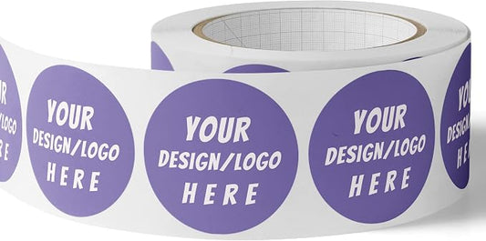 150 Custom Circle/Square BOPP Roll Labels- Personalized Stickers by SUNSHINESTICKERS