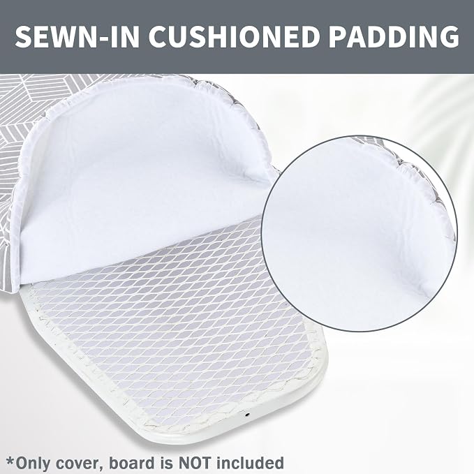 Seiritex Over The Door Ironing Board Cover 14 x 42 inch, Thick Padding and Heat - Image 3