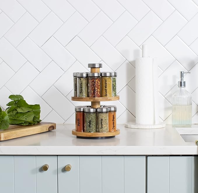 Orii 16 Jar Spice Rack with Spices Included - Image 5