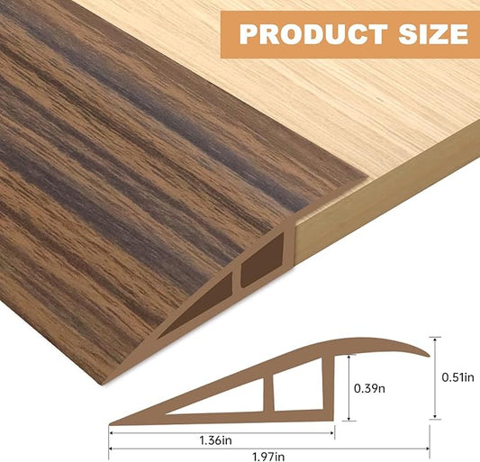 Vinyl Door Threshold Flooring Transition Strip Self Adhesive Carpet Edging Strip - Image 2