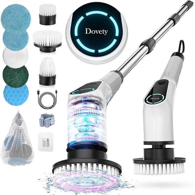 Dovety Electric Spin Scrubber, Cordless Cleaning Brush, Shower Scrubber by Dovety