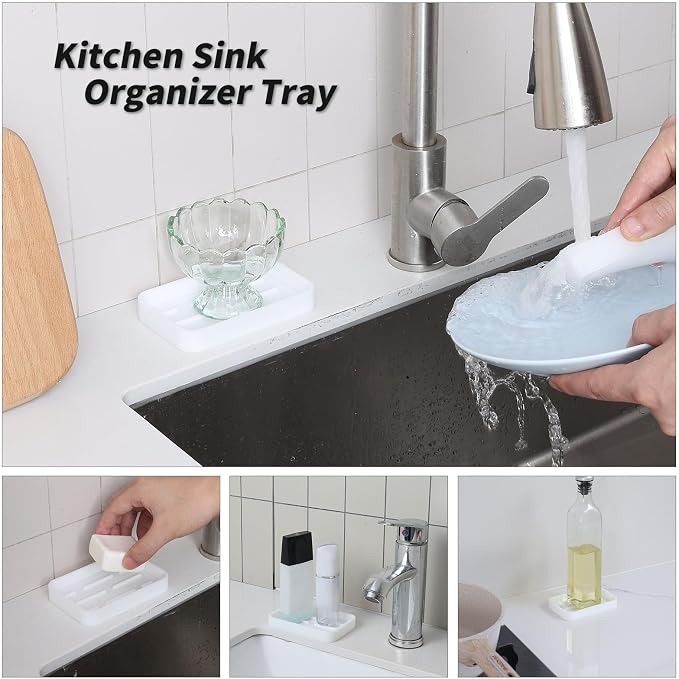 Silicone Kitchen Sink Organizer Tray - Image 4