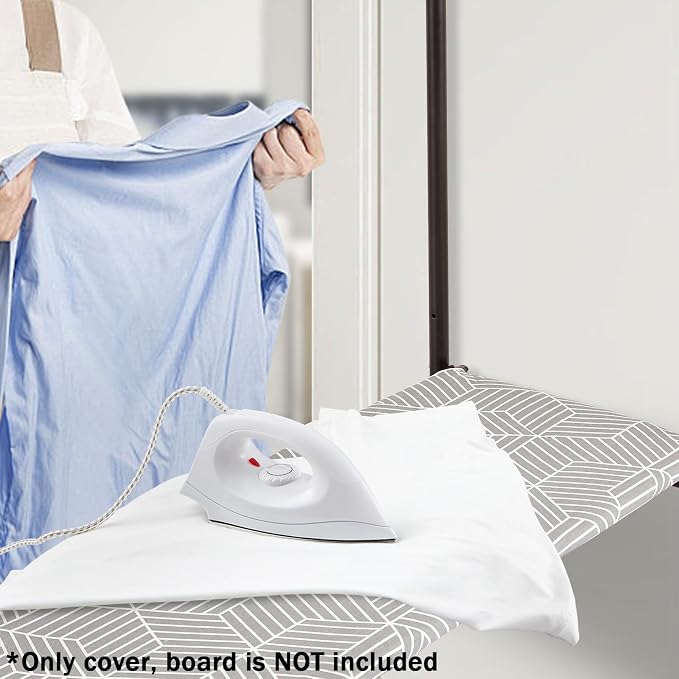 Over The Door Ironing Board Cover 13 x 37 inch, Small Iron Board Cover w Heat - Image 6