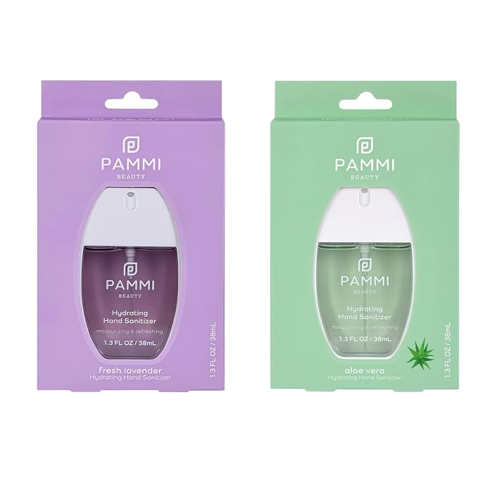 PAMMI Power Mist Hydrating Hand Sanitizer Spray, Portable Travel Size Pocket by PAMMI