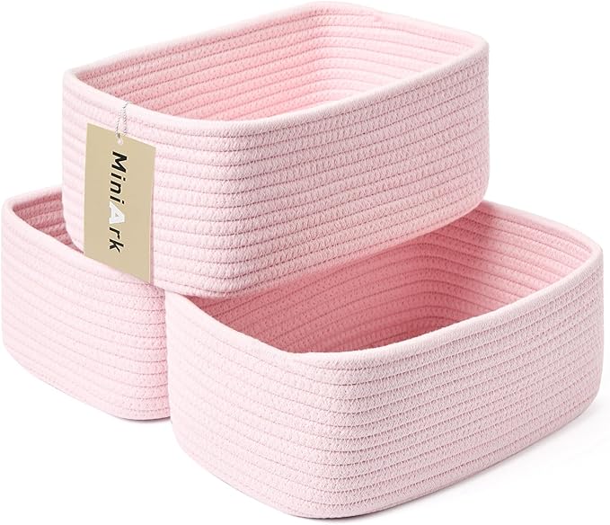 Small Storage Baskets for Organizing | Closet Organizer Bins | Shelf Toy Basket by MiniArkStorageBasketsHome
