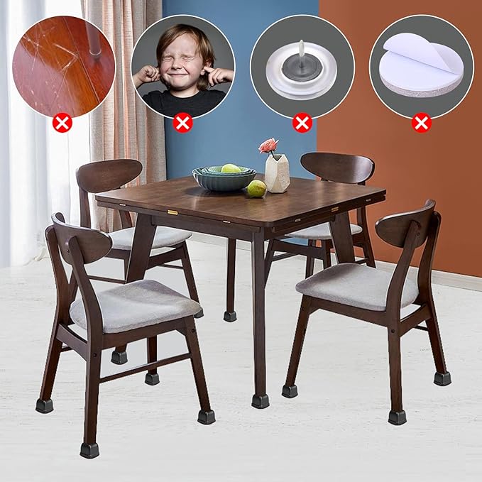 Ezprotekt 24 Pcs Square Chair Leg Floor Protectors - Image 5