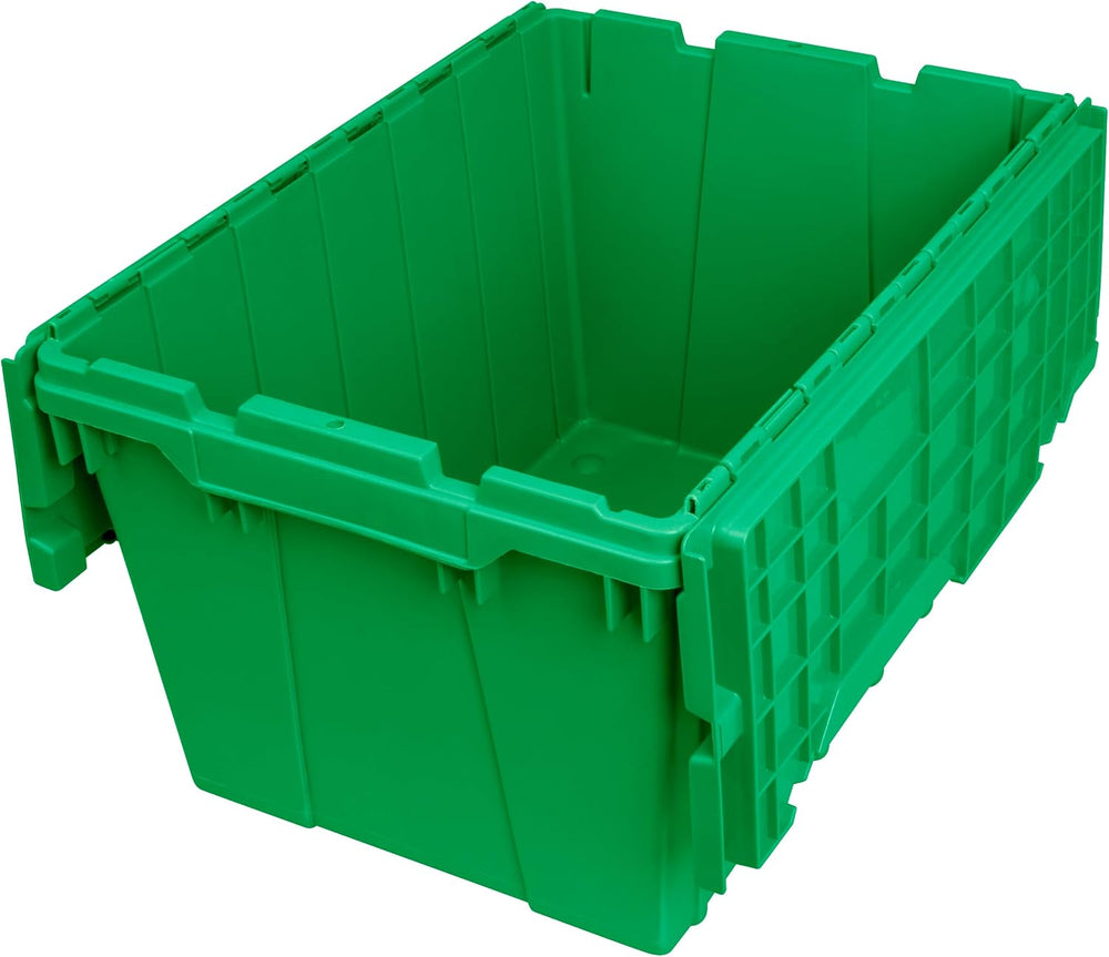 Akro-Mils 39120 Industrial Lidded Plastic Storage Container, Nesting and Stac...