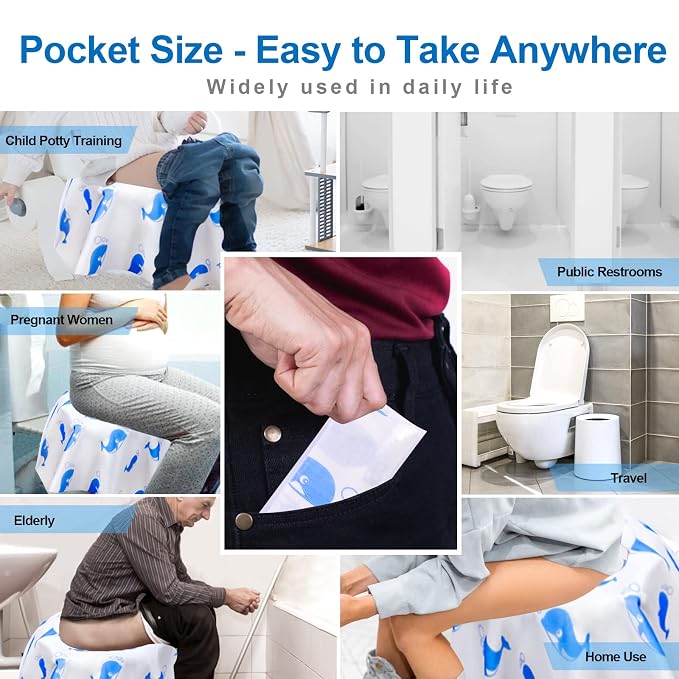 20 Pack Toilet Seat Covers Disposable, Extra Large Disposable Toilet Seat Covers - Image 6