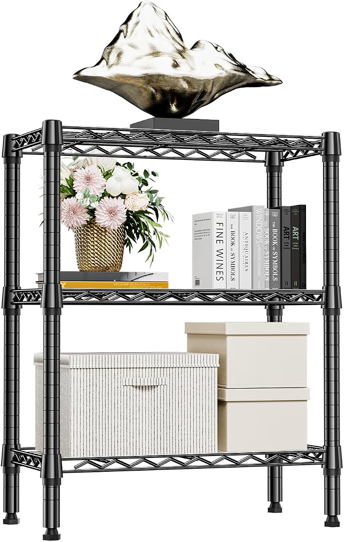 750 lbs 3 Tier Shelf Metal Storage Shelves Wire Rack Closet Organizers by MEIGAOPLASTICANDMETALHKCOLIMITED