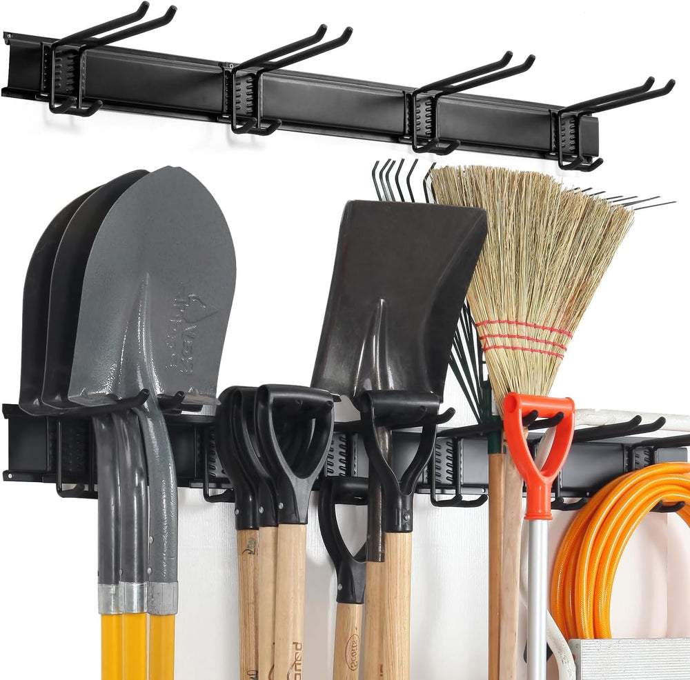 Wall Mount Tool Storage Rack, Heavy Duty Garage Storage Tool Organizer