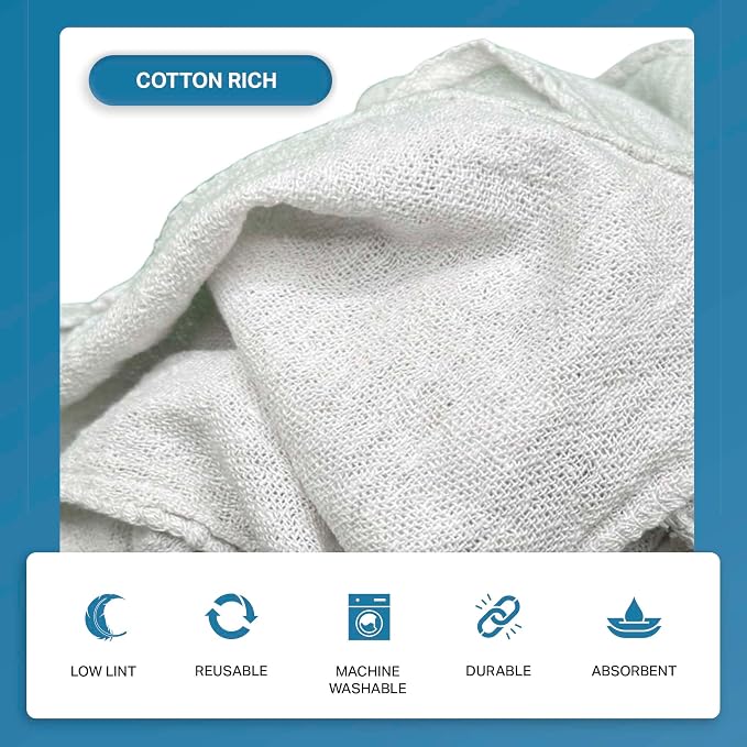 Angel-in-Armor Shop Towels – 1000 Unit Box of Lint-Free Cotton Shop Towel - Image 2