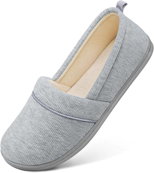 HomeTop Women's Comfy Loafer Slippers Lightweight Memory Foam Non-slip Indoor by HomeTop