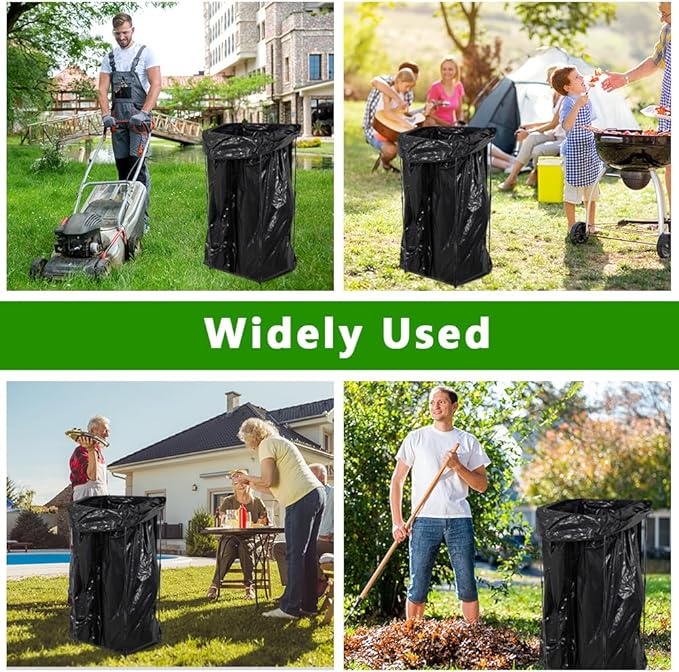 Trash Bag Holder, Metal Garbage Bag Holder, 30-45 Gallon Portable Trash Bag - Image 4