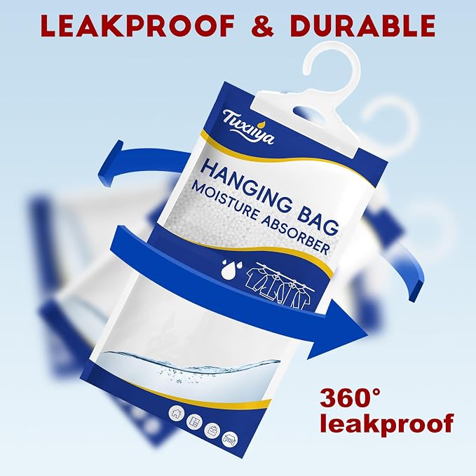 30 Pack Moisture Absorbers Packets, Hanging Closet Dehumidifier Bags, Humidity - Image 4