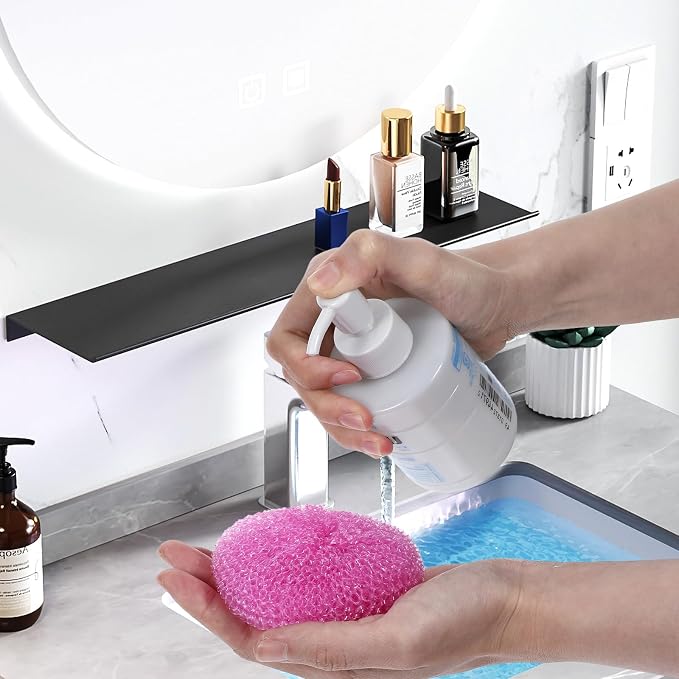 100 Pcs Plastic Scrubbers for Dishes, Round Pot Scrubbers for Kitchen Non - Image 6