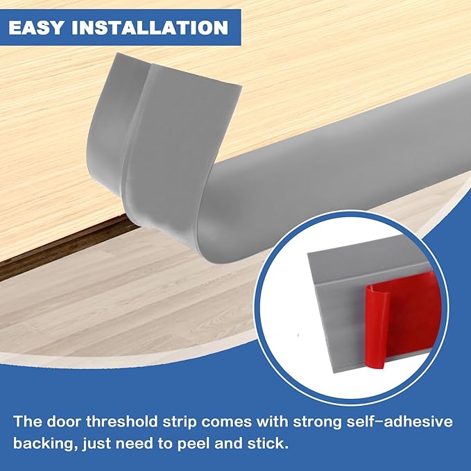 Vinyl Door Threshold Flooring Transition Strip Self Adhesive Carpet Edging Strip - Image 2