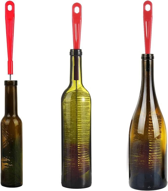 ALINK 3-Pack Long Red Bottle Cleaning Brush - Image 7