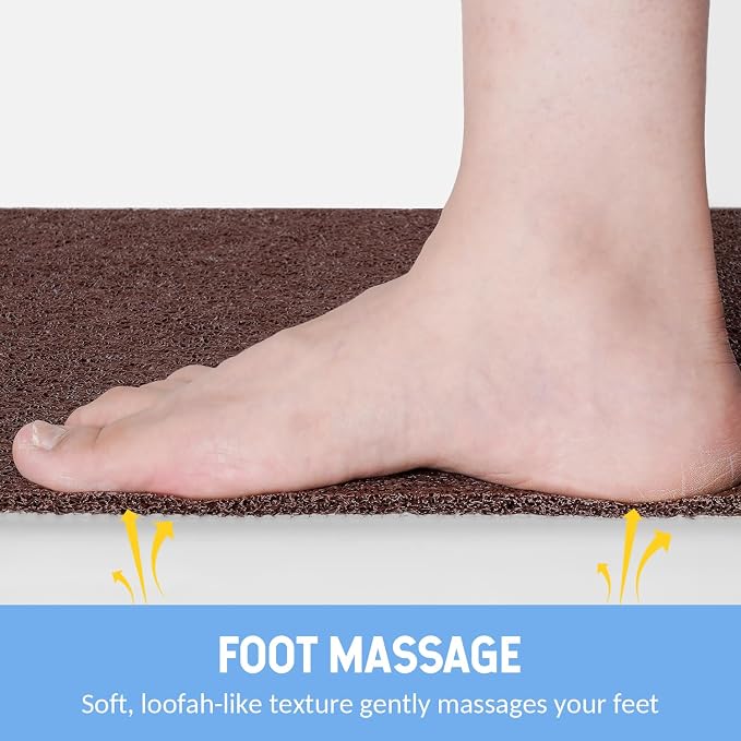 Non-Slip Bathtub Mat, Anti Slip Shower Mat, Fast Drying Bathtub Mats, Foot - Image 5