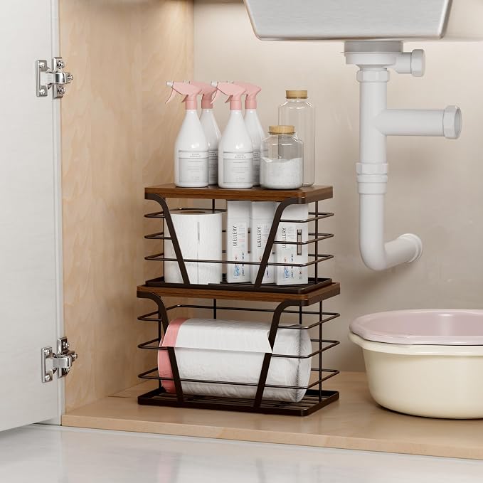2 Pack Stackable Kitchen Organization, Counter Organizers and Pantry - Image 5