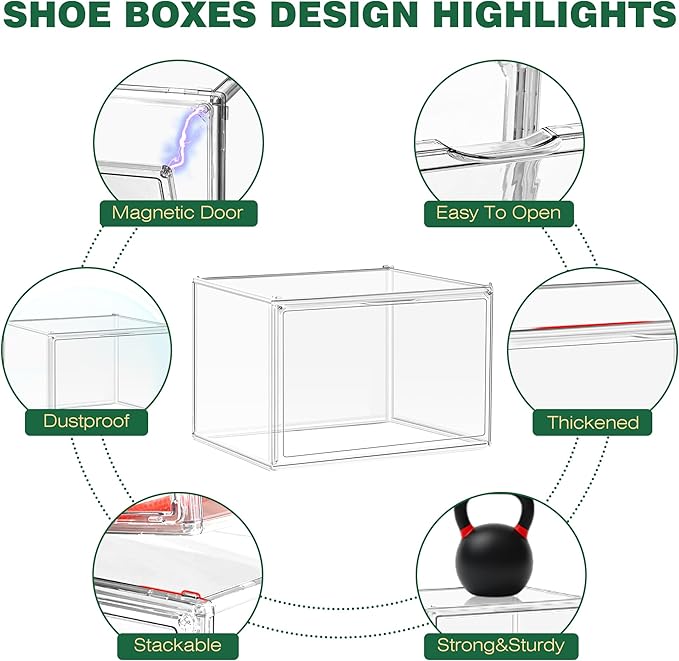 12 Pack Thicken Shoe Rack Organizer - Image 3