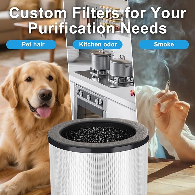 Small Air Purifiers for Bedroom Home Dorm Up to 600 sqft, 20 dB Quiet Desktop - Image 8