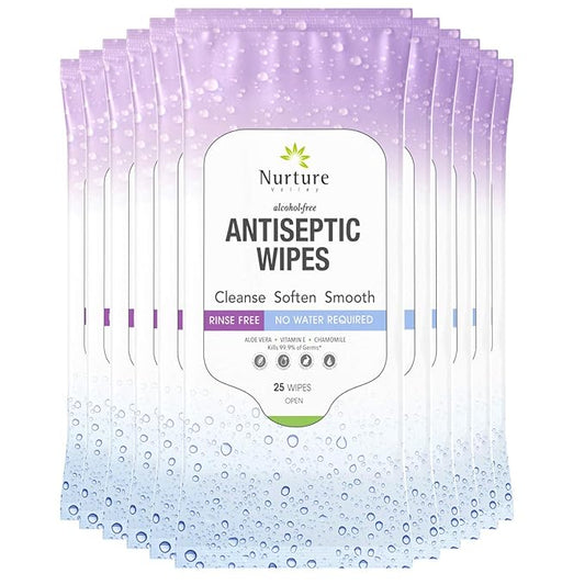 Nurture XL Antibacterial Body & Hand Wipes | Alcohol-Free Antiseptic Wet by NurtureValley