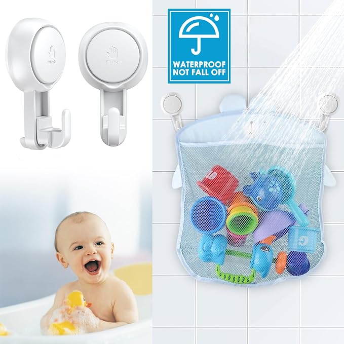 LUXEAR Suction Hooks Powerful Suction Cup Hooks Vacuum Suction Holder Heavy - Image 5