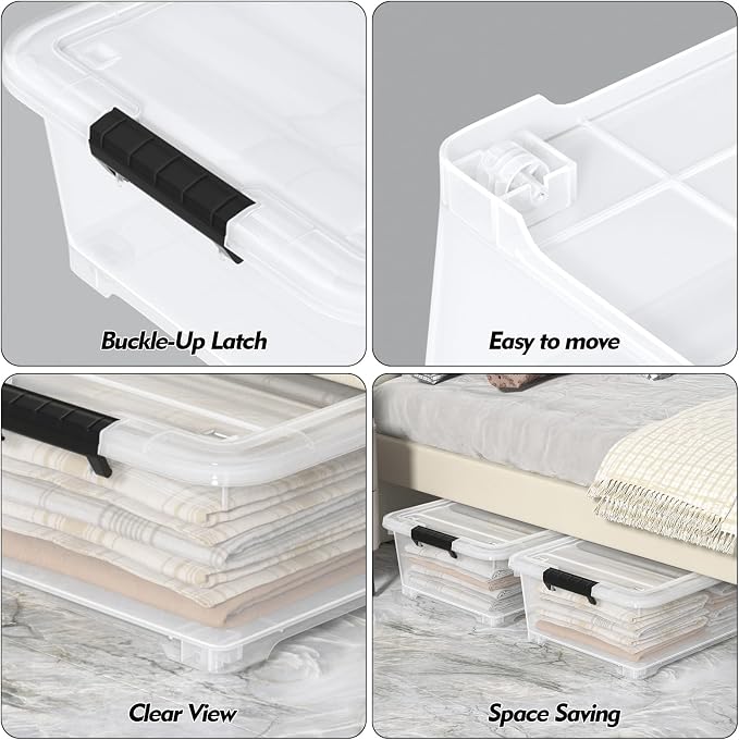 20L Under Bed Storage Containers, Closet Organizers and Storage Bins, Under Bed - Image 3