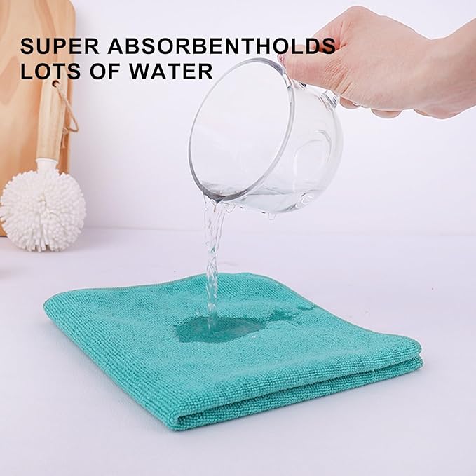 Tricol Clean Microfiber Cleaning Cloth, 12 Pack Ultra-Thick Cleaning Rags - Image 4