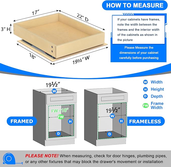 WelFurGeer Soft Close Pull Out Cabinet Organizer, Space-Saving Cabinet Organizer - Image 3