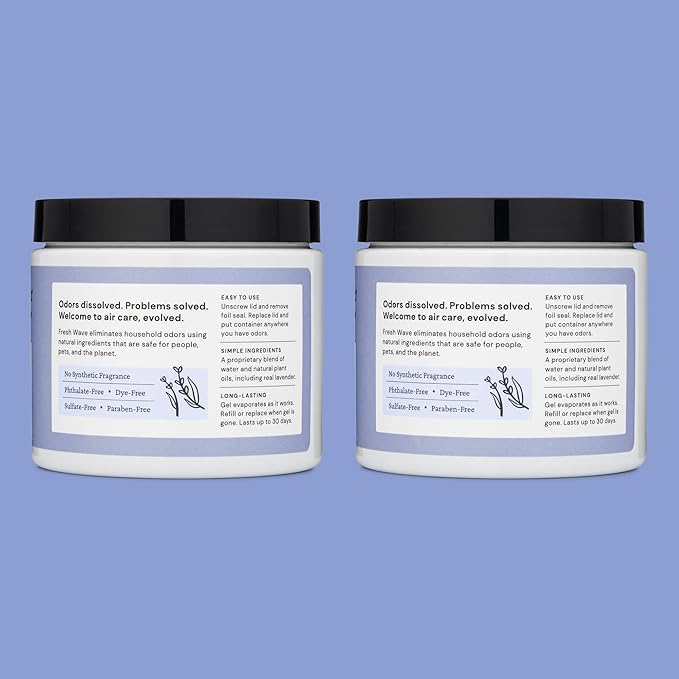 Fresh Wave Lavender Odor Removing Gel, 15 oz., Natural Plant-Based Odor - Image 8