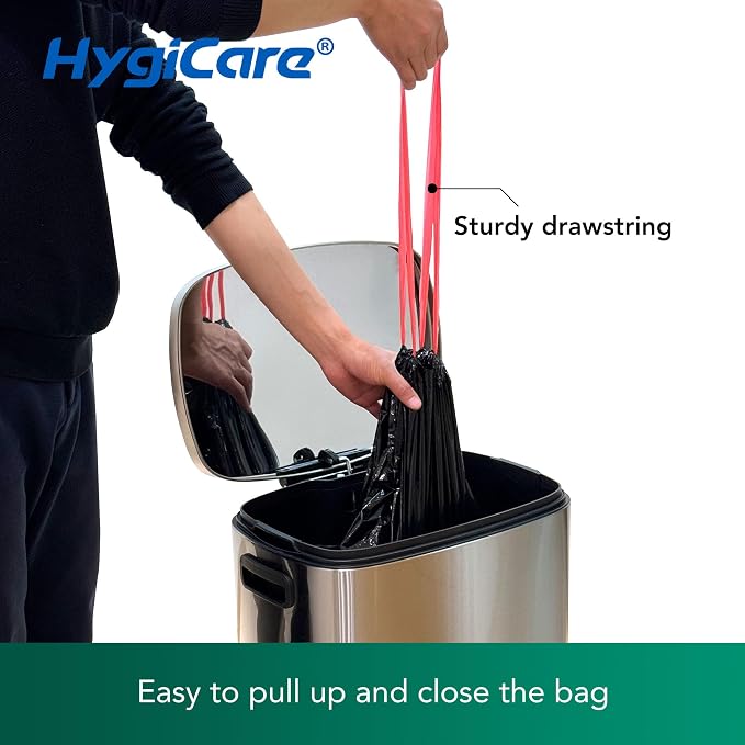 Ultra Strong 30 Gallon Trash Bags, Unscented 120 Count Drawstring Garbage Bags - Image 3
