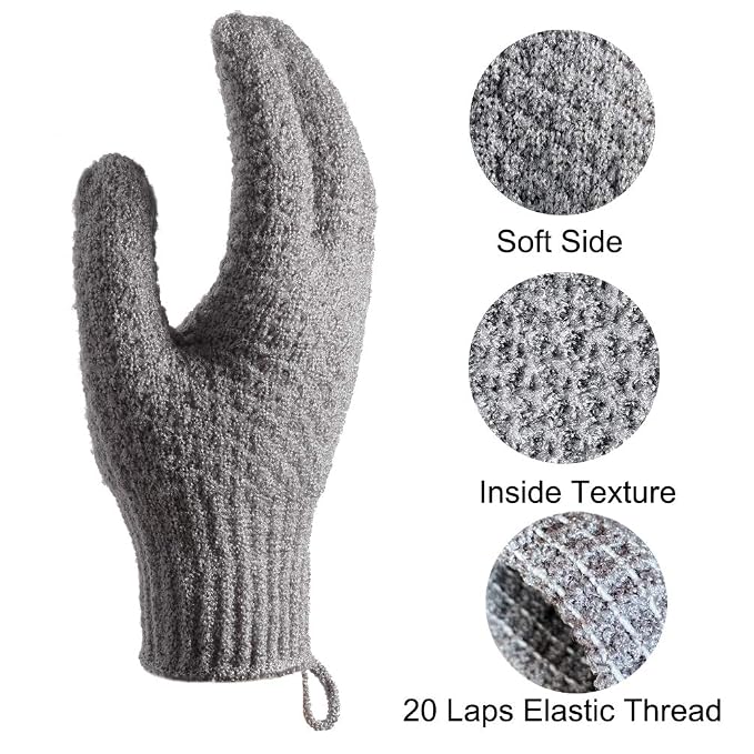 Bath Exfoliating Gloves - Image 3