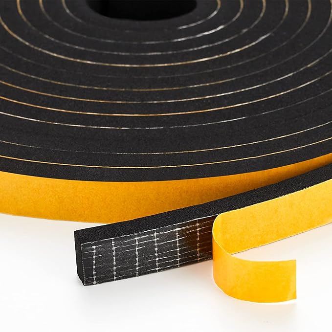 33 Feet Weather Stripping Door Seal- 1/2" Wide X 1/4" Thick Door Bottom Seal by Ravinte