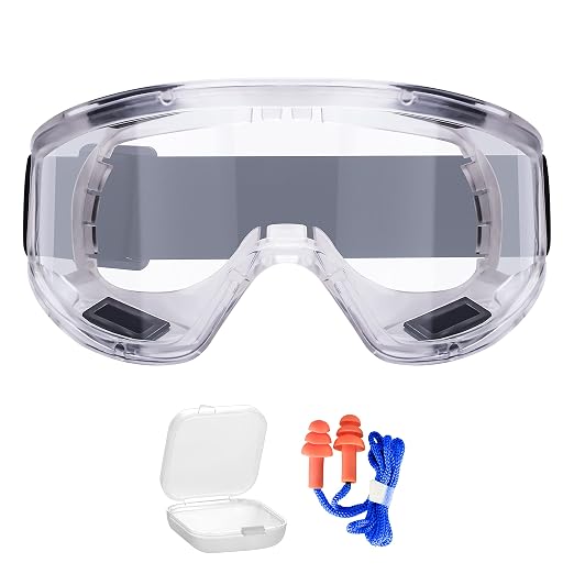 AirGearPro Vision-1000 Anti-Fog Safety Goggles | Impact Resistant Protective by Airgearpro