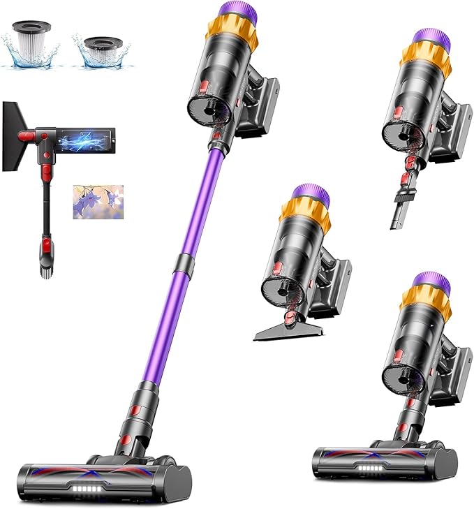 Cordless Vacuum Cleaner, 580W 48KPA 70 Mins Vacuum Cleaners by Unknown