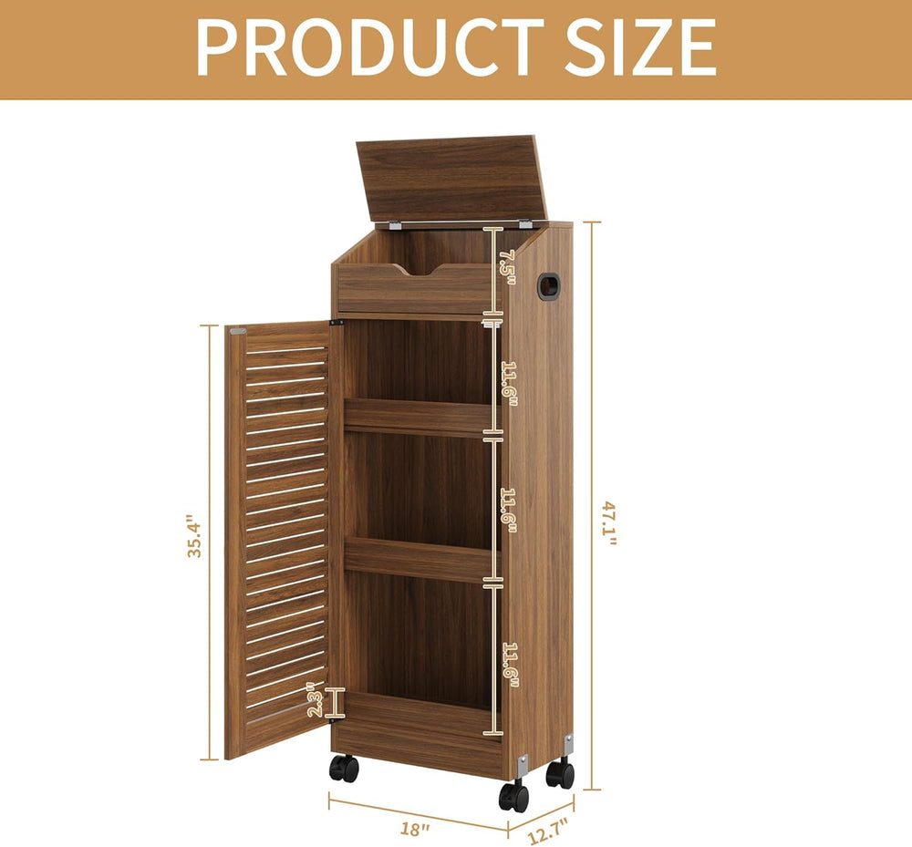 4-Tier Potato Storage Bin, Movable Potato and Onion Storage Bin for Pantry