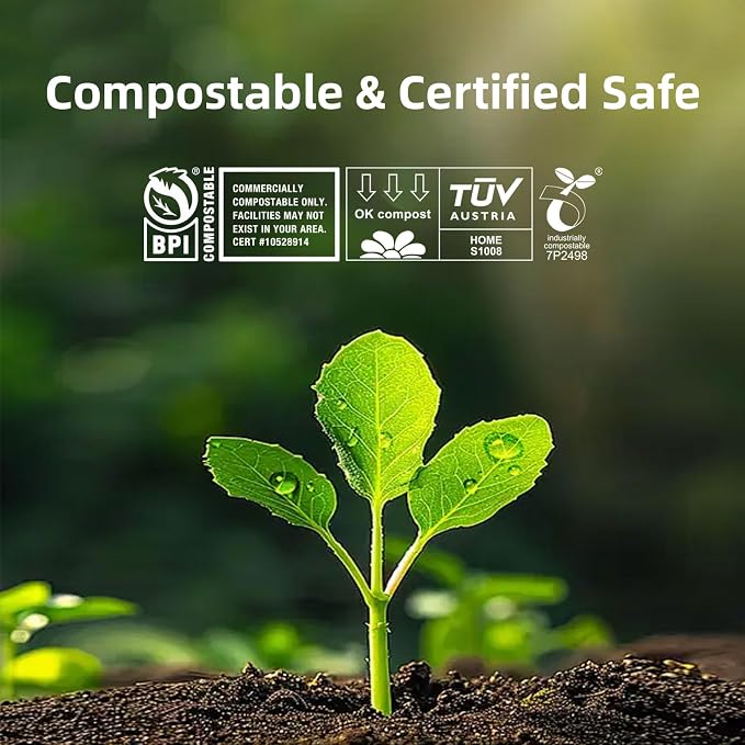 Compostable Trash Bags, Small Compost Bags 3 Gallon, Extra Thick 0.8 Mils - Image 4