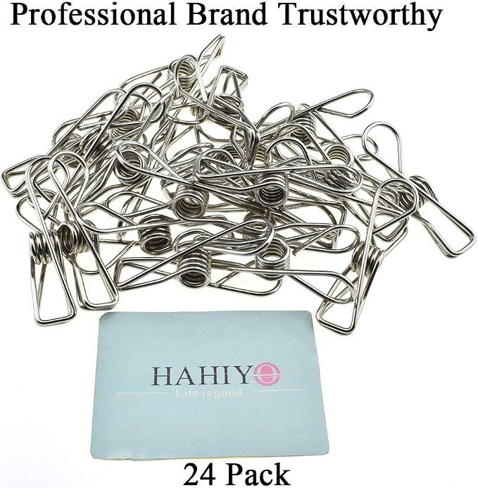 HAHIYO Clothespins Chip Clips All Metal Stainless Steel No Rust Stains Strong - Image 6