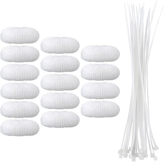 eBoot 15 Pieces Lint Traps Lint Snare Washing Machine Mesh Washer Laundry Hose by eBoot