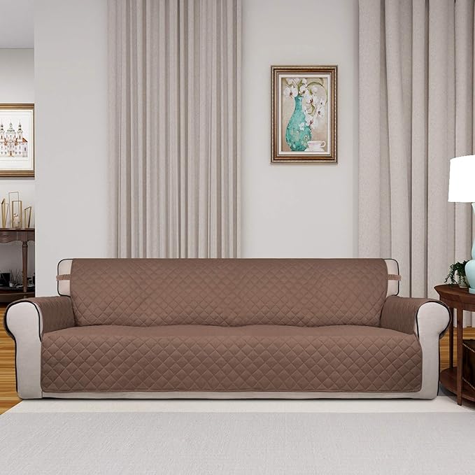 PureFit Reversible Quilted Sofa Cover, Water Resistant Slipcover Furniture - Image 2