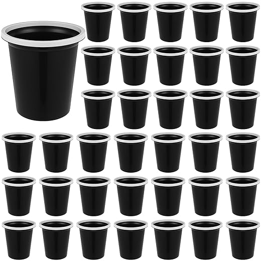 Maxdot 36 Pcs Bathroom Trash Cans Bulk 2 Gallon Small Waste Basket Round by Maxdot