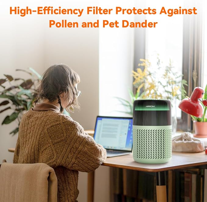 AIRROMI Air Purifier for Bedroom Home, HEPA Filter, Covers Upto 549 Ft² - Image 7