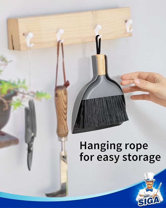MR.SIGA Mini Dustpan and Brush Set, Portable Cleaning Brush and Dustpan Combo - Image 6