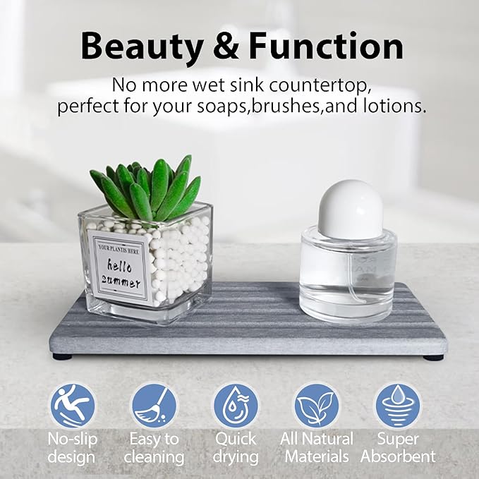 2 PCS Water Absorbing Stone Trays - Image 4