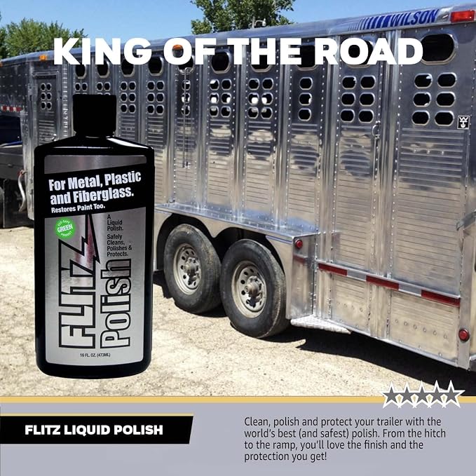 Flitz Multi Purpose Metal Polish Liquid - 16oz Bottle of USA-Made Tarnish - Image 2