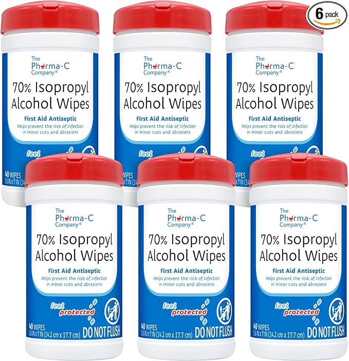 The Pharma-C Company -70% Isopropyl Alcohol Wipes by ThePharma-CCompany
